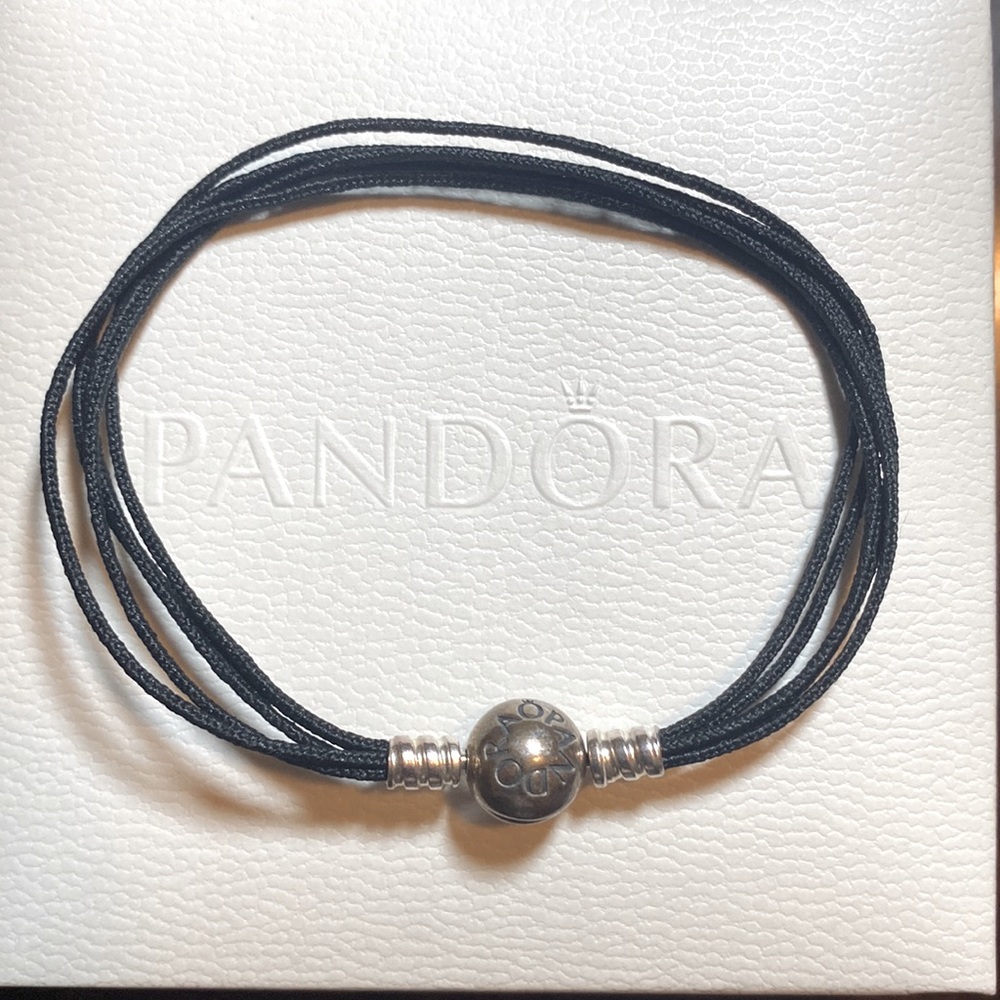 Pandora Black Multi-Strand Cord Bracelet